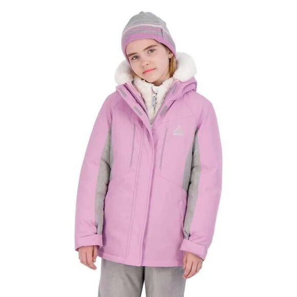 Gerry Girls Rouge Purple 3 in 1 Thick Puffy Jacket Set - Picture 3 of 16